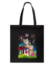 Cat USA Firework 0706 Tote Bag thumbnail