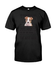 American Staffordshire Terrier Dear Human Dad 0106 Classic T-Shirt thumbnail