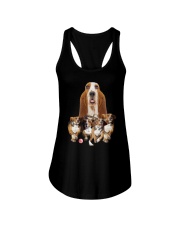GAEA - Basset Hound Running 1603 Ladies Flowy Tank thumbnail