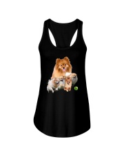 GAEA - Pomeranian Runnig 1403 Ladies Flowy Tank thumbnail