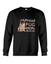 Pug Mom Rescue 2505 Crewneck Sweatshirt thumbnail