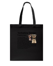 Yorkshire Terrier Property Laws 0806 Tote Bag thumbnail