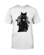Black Cat Waterpaint Classic T-Shirt thumbnail