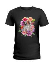 ZEUS - French Bulldog Flower - 1209 - 08 Ladies T-Shirt thumbnail