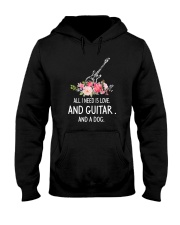 Guitar And Dog 2304 Hooded Sweatshirt thumbnail