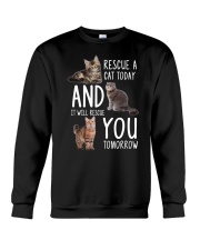 Rescue A Cat 2505 Crewneck Sweatshirt thumbnail