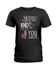 Rescue A Cat 2505 Ladies T-Shirt thumbnail