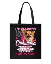 ZEUS - Chihuahua Baby - 1111 - 94 Tote Bag thumbnail