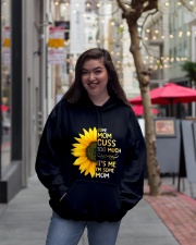 Some Mom Cuss Too Much Hooded Sweatshirt lifestyle-unisex-hoodie-front-2
