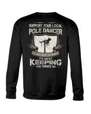 POLE DANCER KEEPING YOU TURNED ON Crewneck Sweatshirt thumbnail