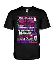 Wifes T-Shirt - Have a wonderful Husband V-Neck T-Shirt thumbnail