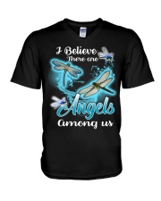 I BELIEVE THERE ARE ANGELS AMONG US V-Neck T-Shirt thumbnail