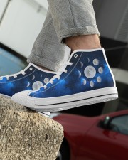 Moon Shoes Men's High Top White Shoes aos-complex-men-white-high-top-shoes-lifestyle-inside-left-outside-left-09