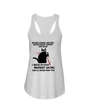 Blood stains are red Ladies Flowy Tank tile