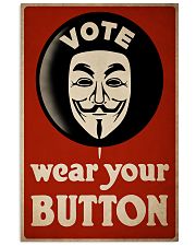 Vote Button 24x36 Poster front