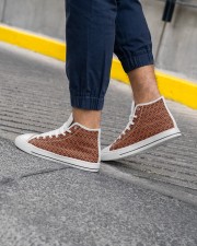 Shining Shoes Men's High Top White Shoes aos-complex-men-white-high-top-shoes-lifestyle-inside-left-outside-left-07