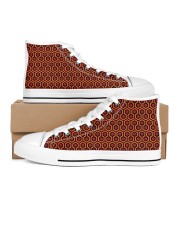 Shining Shoes Men's High Top White Shoes inside-left-outside-left