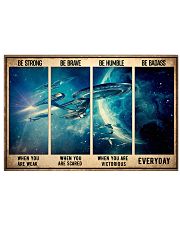 Be Strong Spaceship 17x11 Poster front