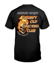 Asphalt Worker Classic T-Shirt back