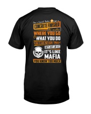Concrete Finisher Classic T-Shirt back