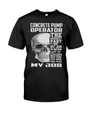 Concrete Pump Operator Classic T-Shirt front