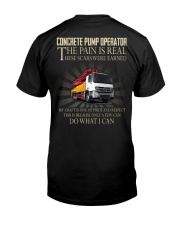 Concrete pump operator Classic T-Shirt back