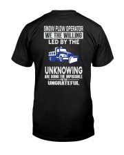 Snow Plow Operator Classic T-Shirt back