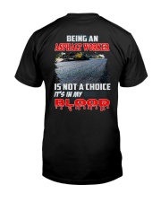 Asphalt Worker Classic T-Shirt back