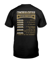 Concrete Cutter Classic T-Shirt back