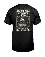 Concrete Mixer Classic T-Shirt back