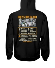 Press Operator Hooded Sweatshirt thumbnail