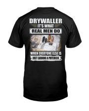 Drywaller Classic T-Shirt back