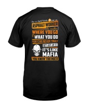 Asphalt Worker Classic T-Shirt back