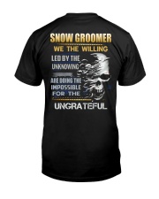 Snow Groomer Classic T-Shirt back