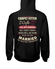 Carpet Fitter Wife Hooded Sweatshirt thumbnail