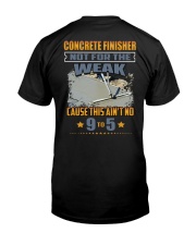 Concrete Finisher Classic T-Shirt back