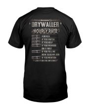 Drywaller Classic T-Shirt back