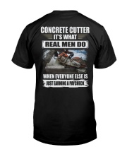 Concrete Cutter Classic T-Shirt back