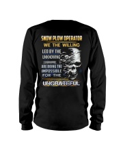 Snow Plow Operator Long Sleeve Tee thumbnail