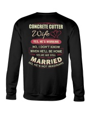Concrete Cutter wife Crewneck Sweatshirt thumbnail