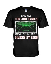 IT'S ALL FUN AND GAMES V-Neck T-Shirt thumbnail