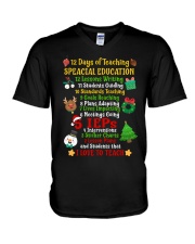 12 DAYS OF TEACHING SPECIAL EDUCATION V-Neck T-Shirt thumbnail