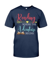 Reading where the Adventure begins Classic T-Shirt tile