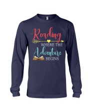 Reading where the Adventure begins Long Sleeve Tee thumbnail