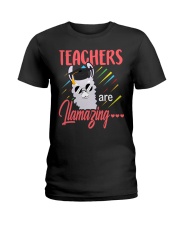 Teachers are llamazing Ladies T-Shirt front