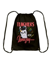 Teachers are llamazing Drawstring Bag thumbnail