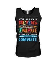WE'RE LIKE A BOX OF CRAYONS EACH ONE OF US Unisex Tank thumbnail