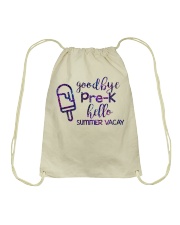Goodbye Pre-k hello summer vacay Drawstring Bag thumbnail
