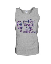 Goodbye Pre-k hello summer vacay Unisex Tank thumbnail