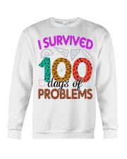 I SURVIVED 100 DAYS OF PROBLEMS Crewneck Sweatshirt thumbnail